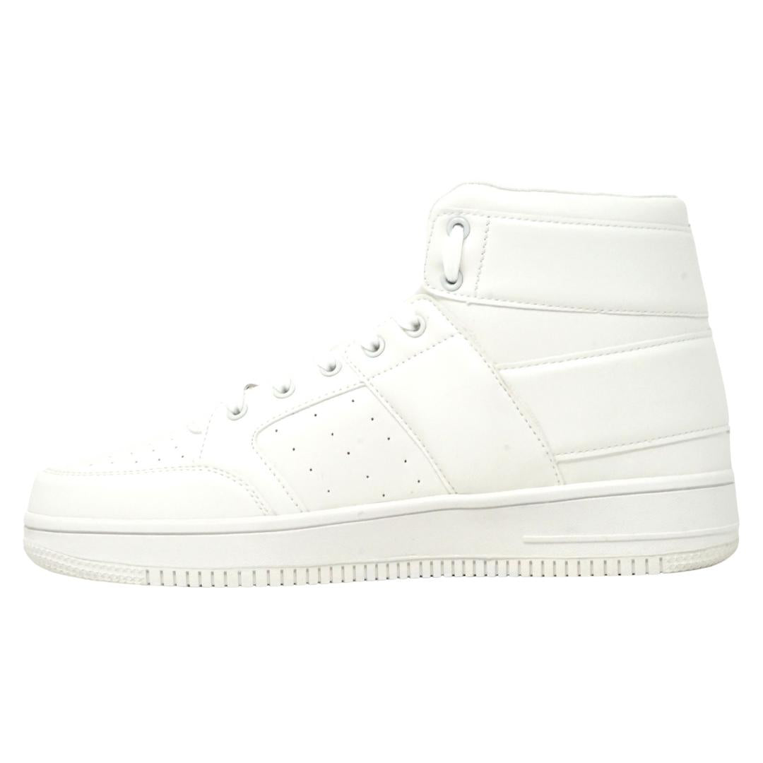 Plein Sport Hi-Top Bold Brand White Sneakers