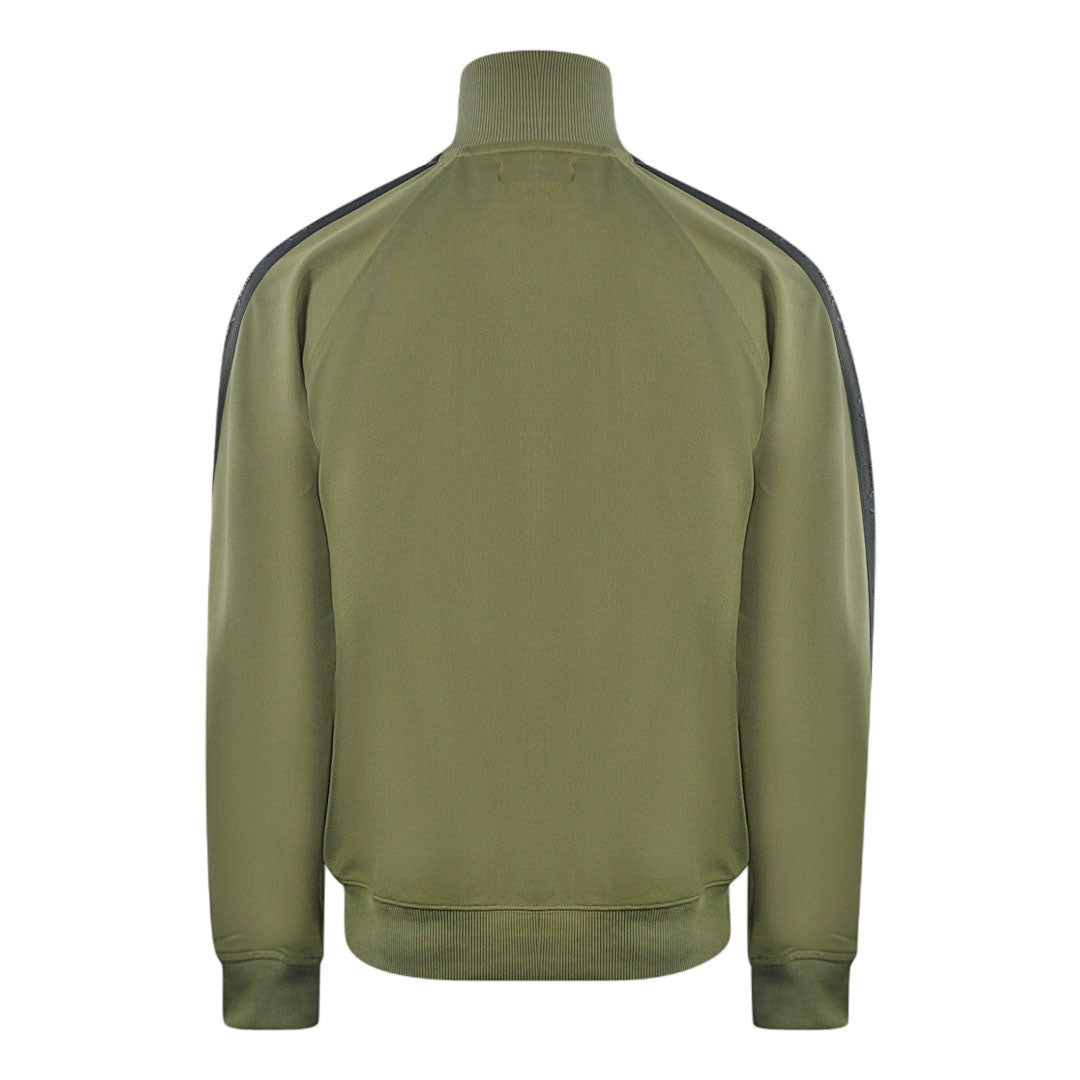 Fred Perry Tonal Taped Military Green Track Jacket