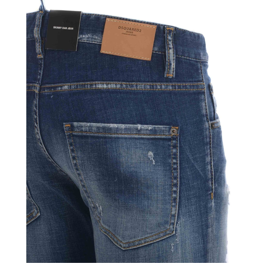 Dsquared2 Skater Jean Distressed Faded Ripped Jeans