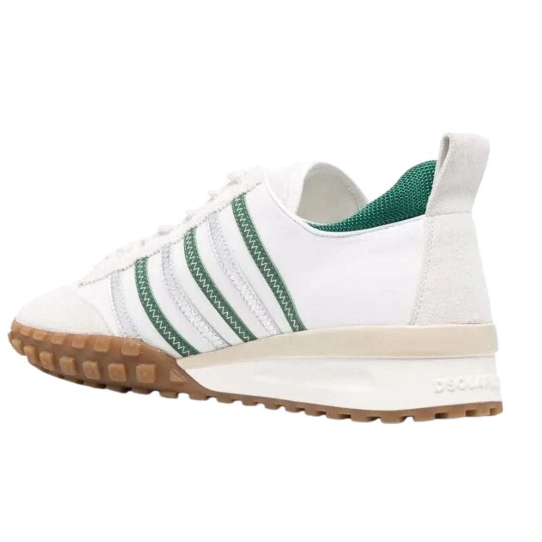 Dsquared2 Green Striped White Sneakers