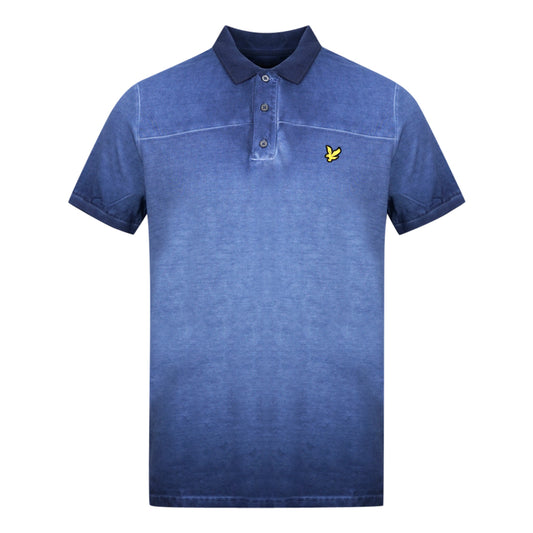 Lyle & Scott Navy Blue Ink Wash Polo Shirt