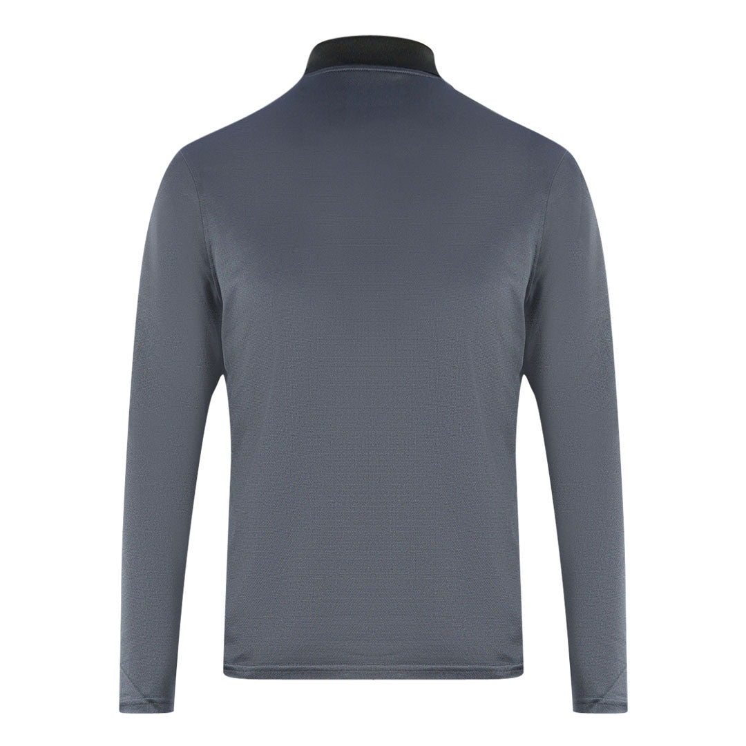 Lyle & Scott Golf Venteech Long Sleeve Dark Grey Polo Shirt