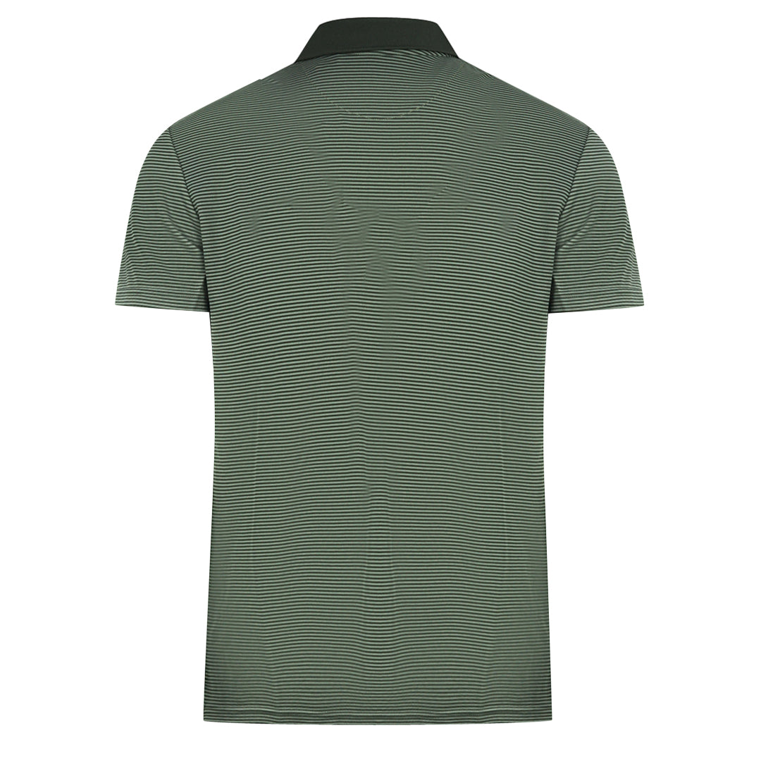 Lyle & Scott Deep Spruce Golf Microstripe Polo Shirt