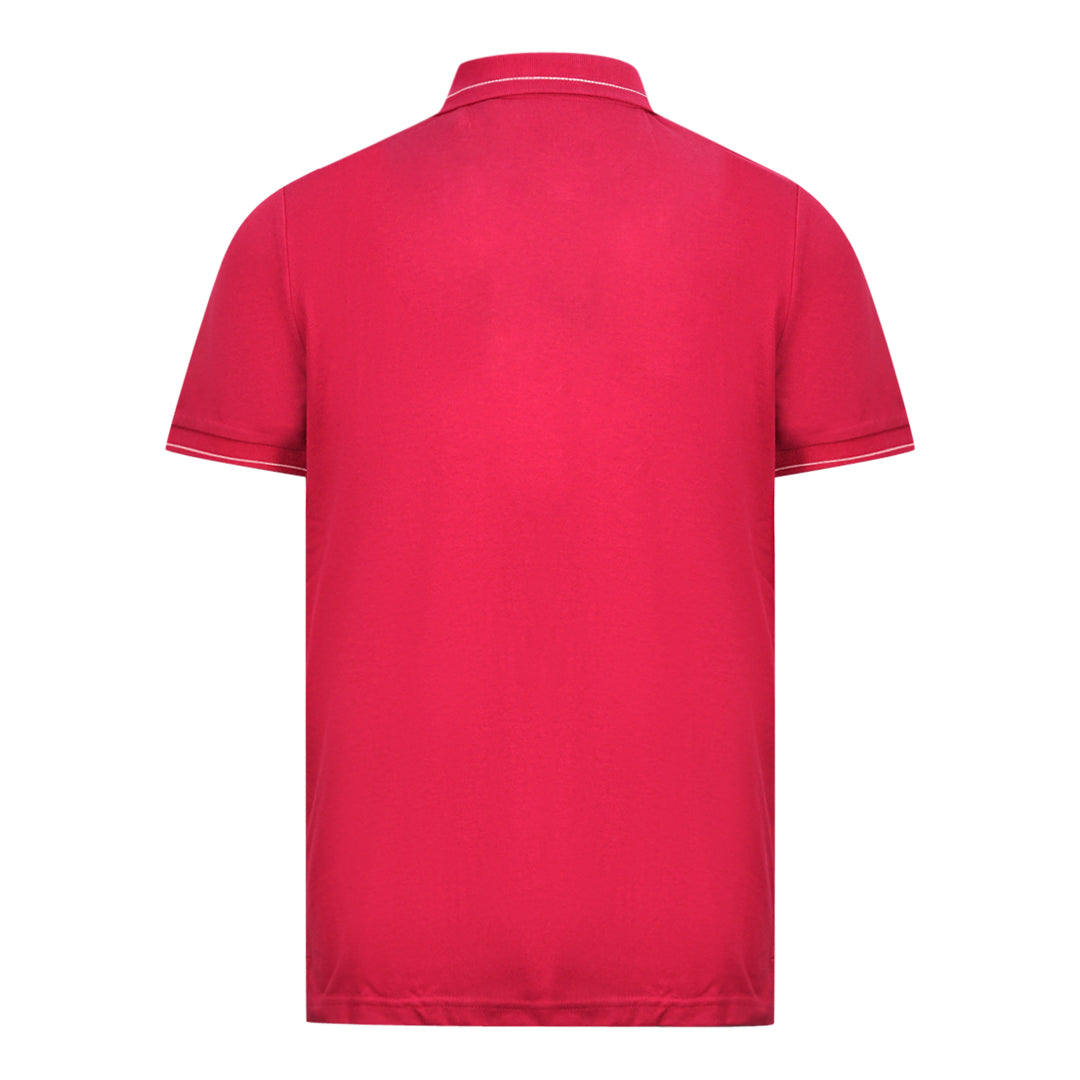 Lyle & Scott Cranberry Branded Collar Polo Shirt