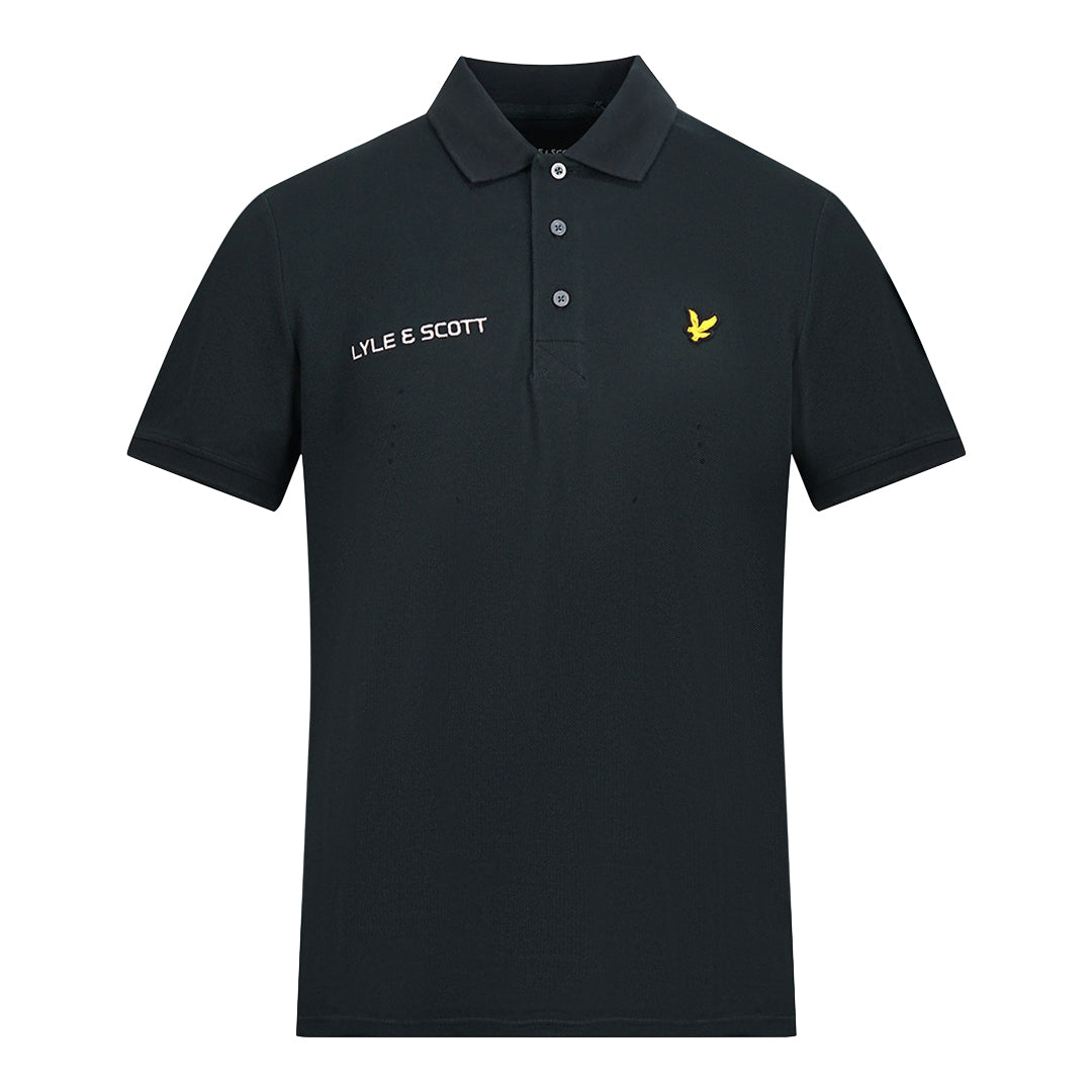 Lyle & Scott True Black Short Sleeved Polo Shirt