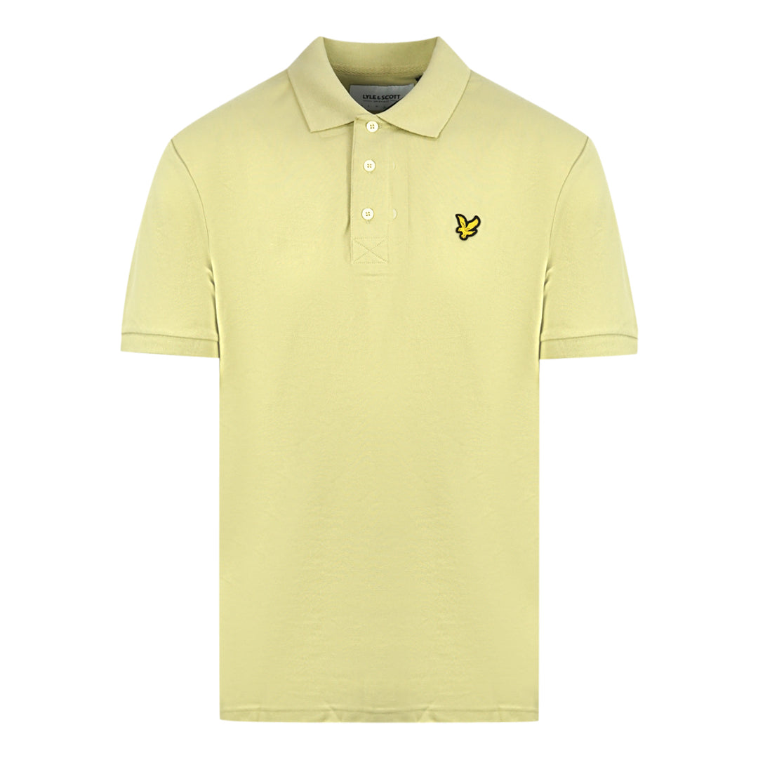 Lyle & Scott Natural Green Plain Polo Shirt