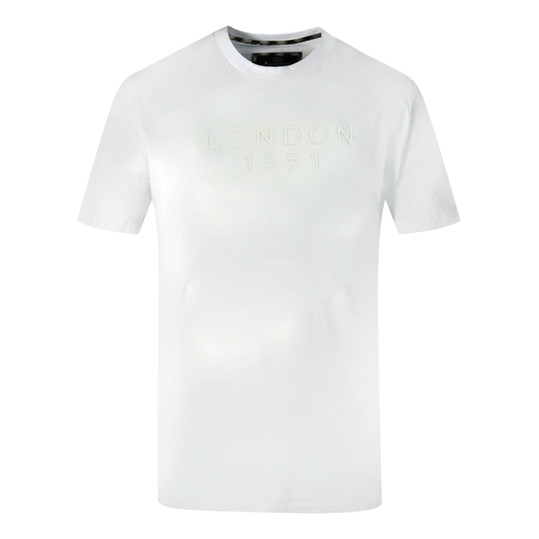 Aquascutum London 1851 Tape Logo White T-Shirt