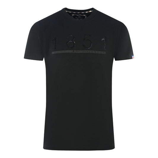 Aquascutum London 1851 Black T-Shirt