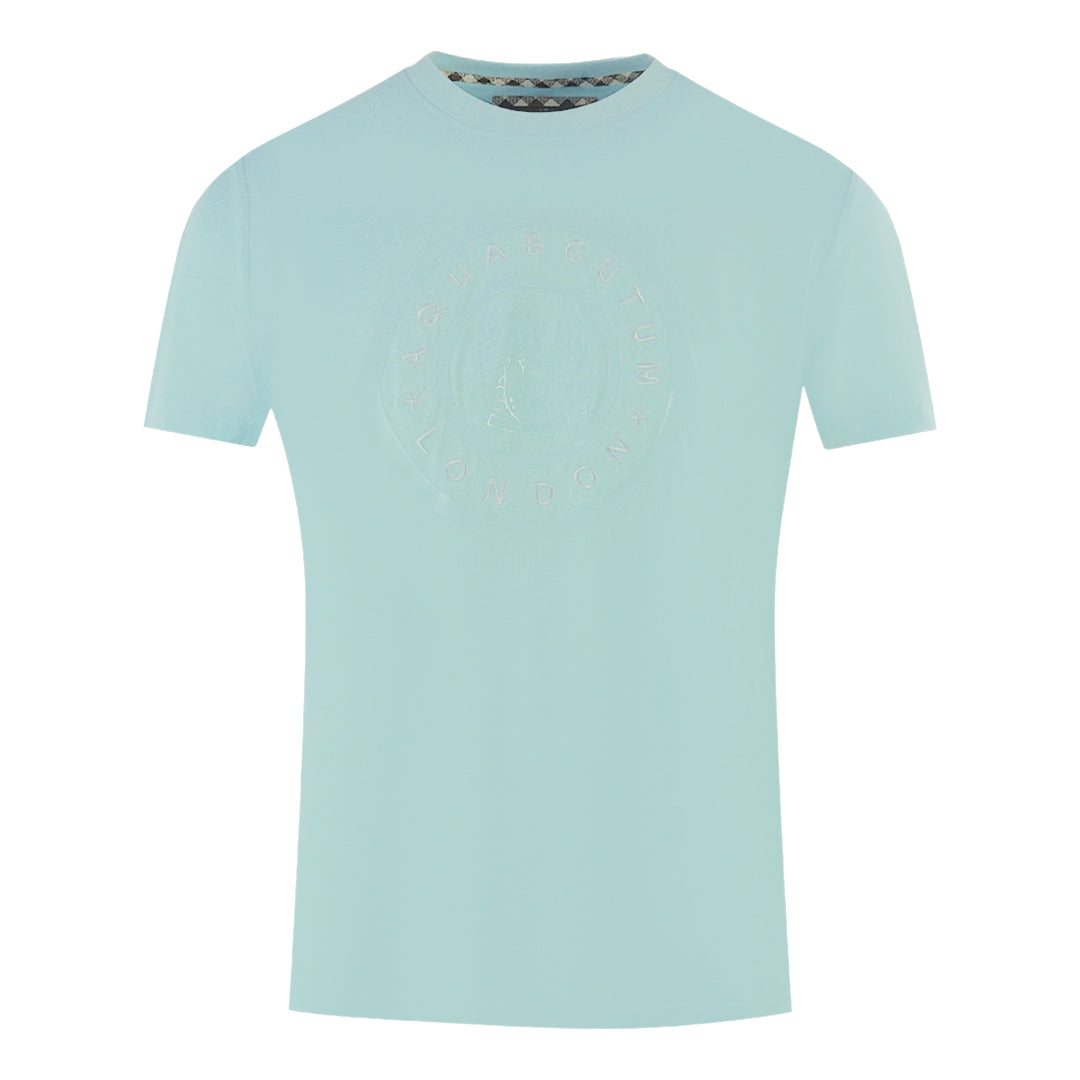 Aquascutum London Circle Logo Sky Blue T-Shirt