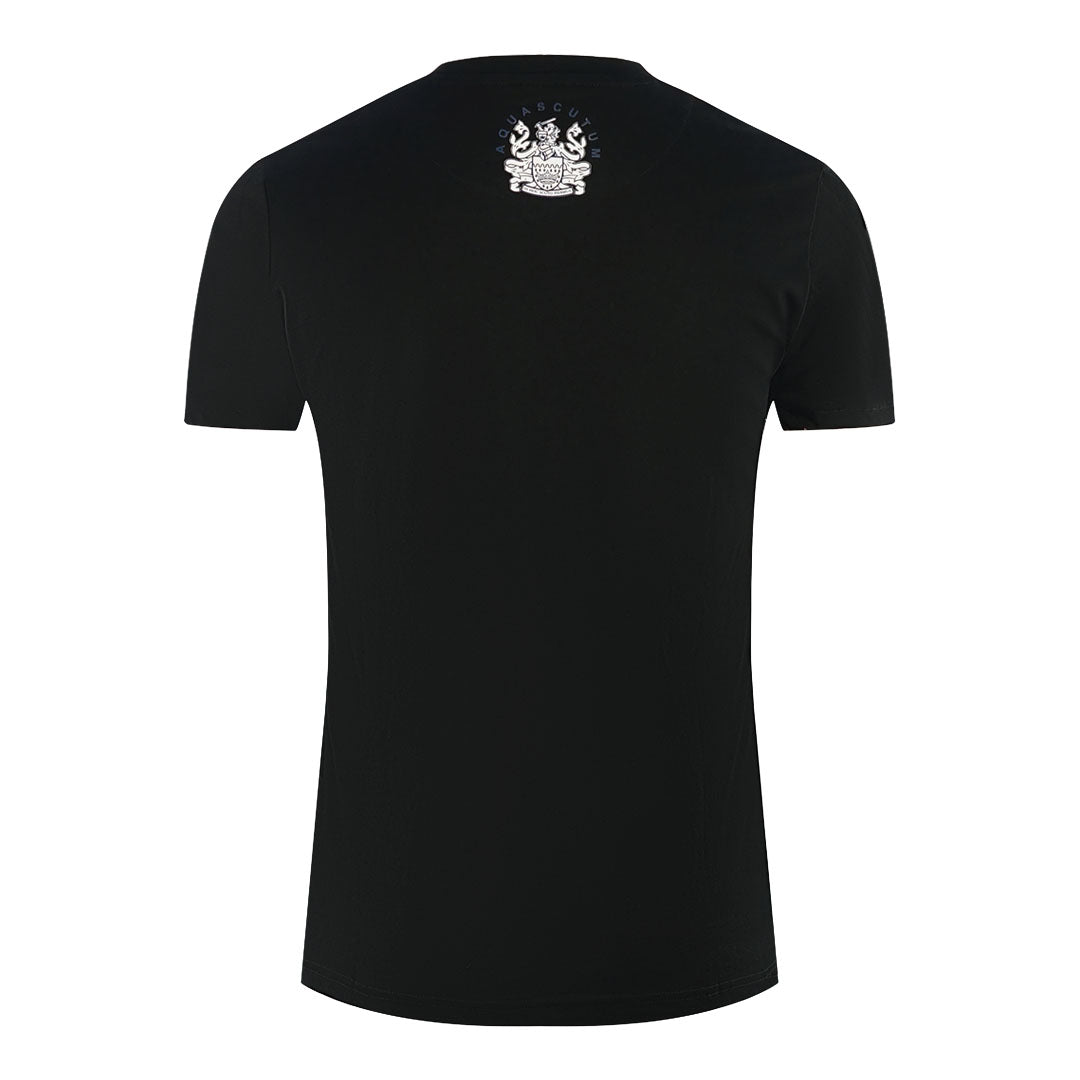 Aquascutum London Embroidered A Logo Black T-Shirt