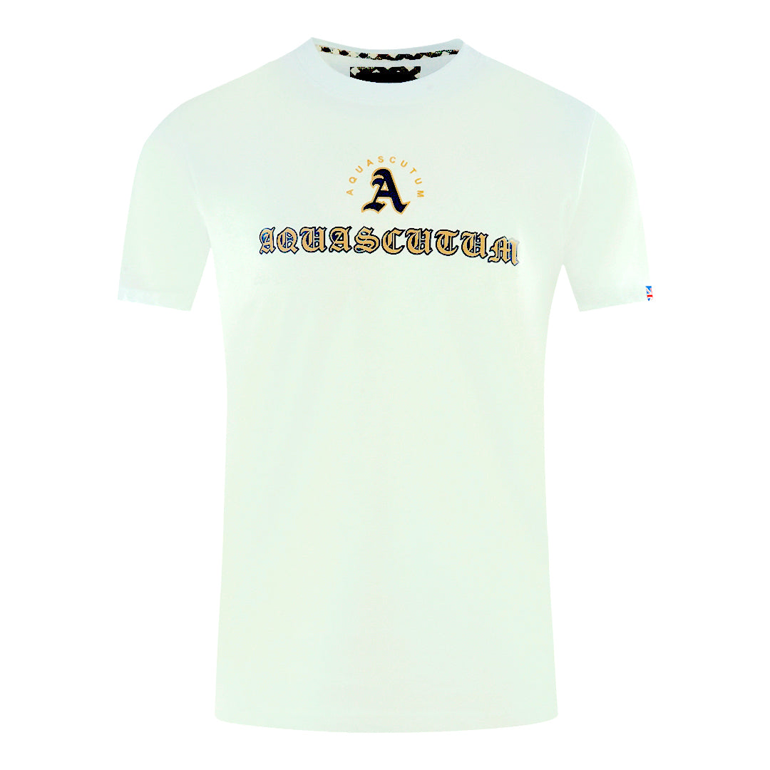 Aquascutum Script Logo White T-Shirt