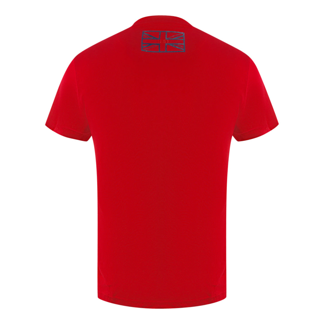 Aquascutum Script Logo Red T-Shirt