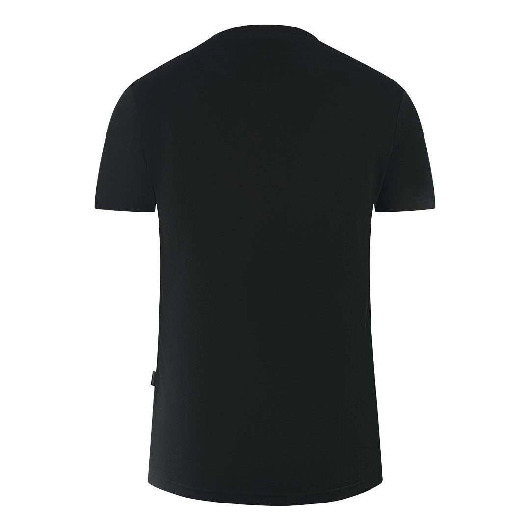 Aquascutum London Tonal Aldis Logo Black T-Shirt