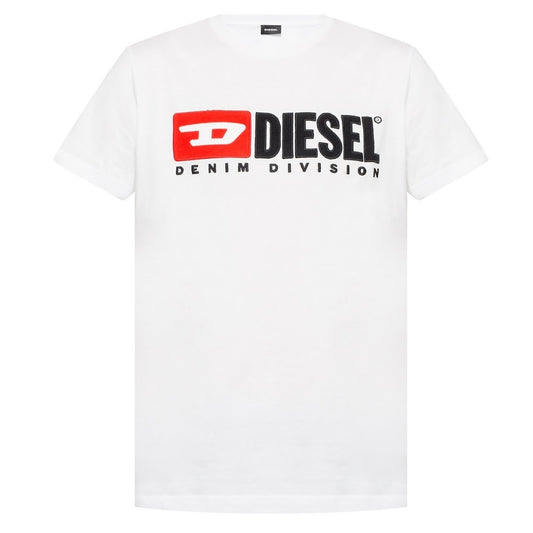 Diesel T-Diego-Division Logo White T-Shirt