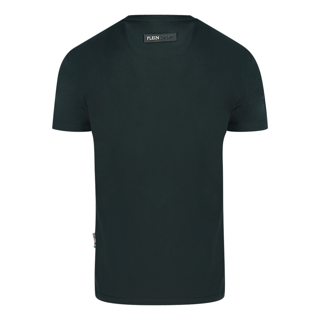 Plein Sport Block Gold Logo Black T-Shirt