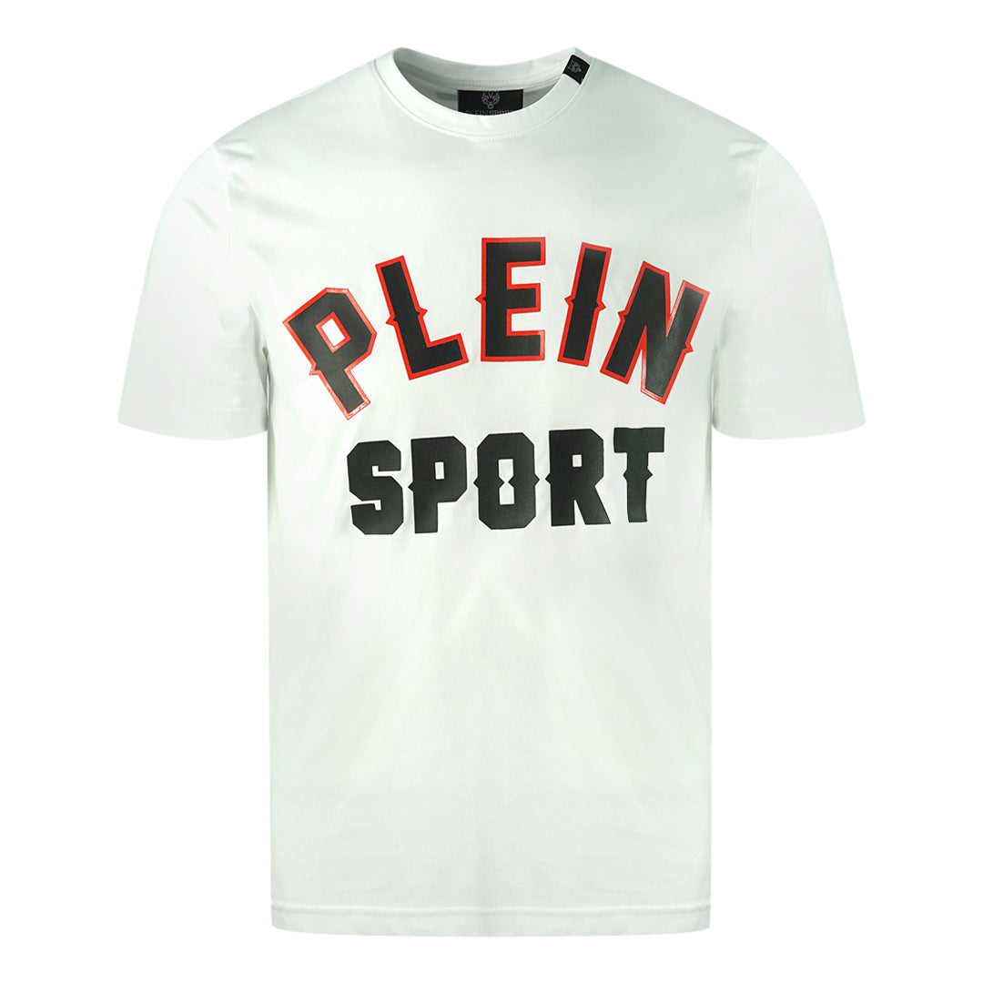 Plein Sport Block Logo White T-Shirt – Nova Clothing