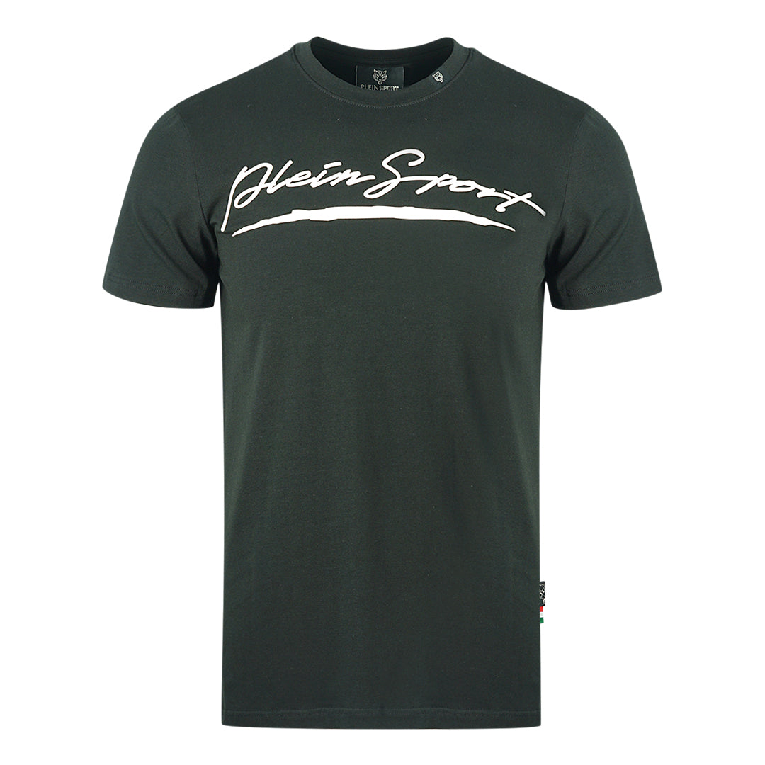 Plein Sport Signature Logo Black T-Shirt - Nova Clothing