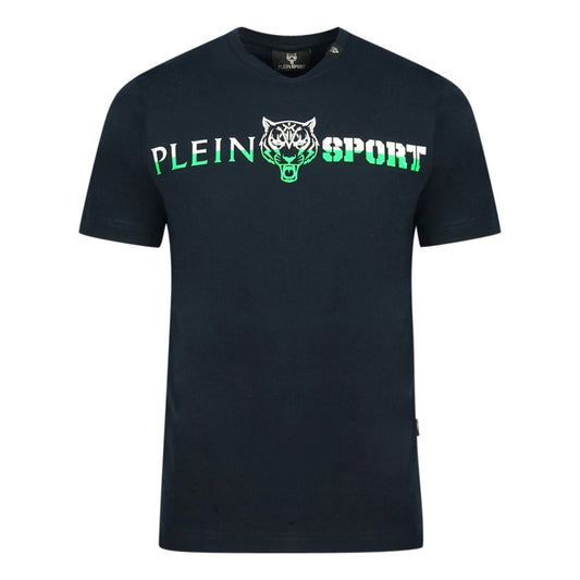 Plein Sport Bold Split Logo Navy Blue T-Shirt