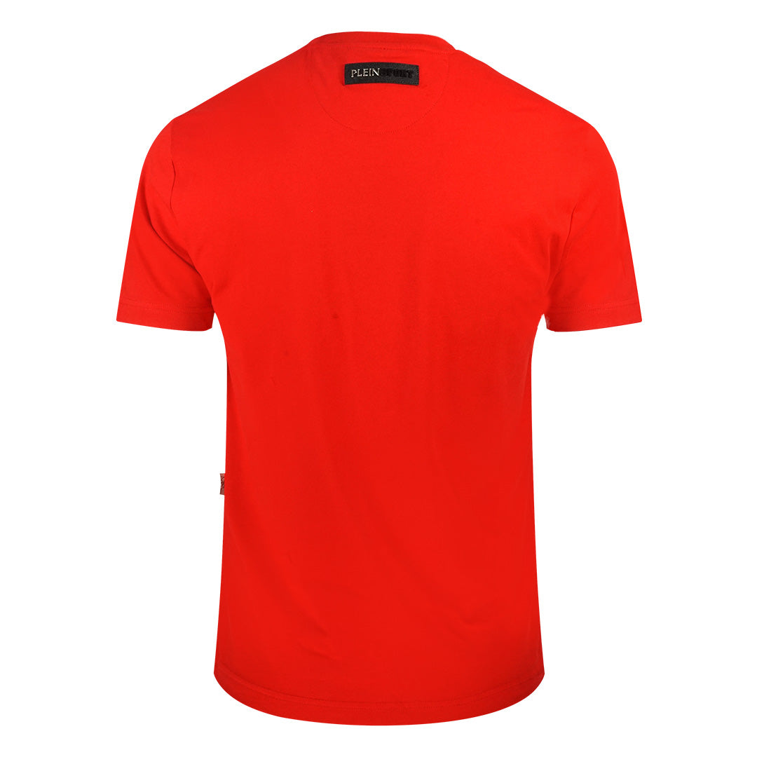 Plein Sport Scribble Layer Logo Red T-Shirt
