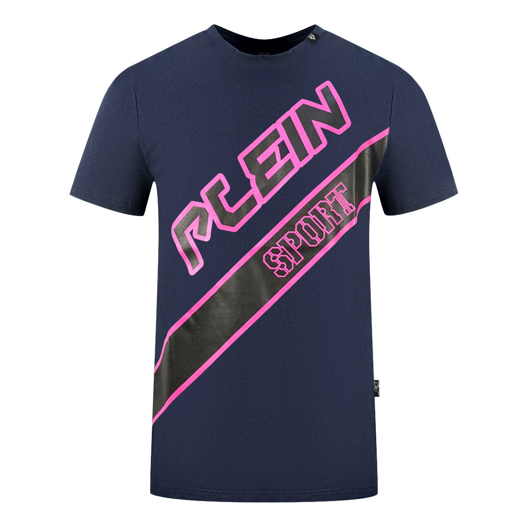 Plein Sport Large Logo Navy Blue T-Shirt