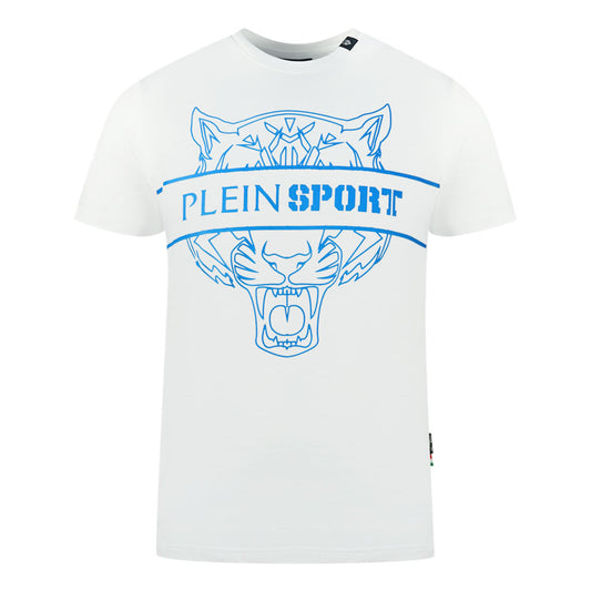 Plein Sport Tigerhead Bold Logo White T-Shirt