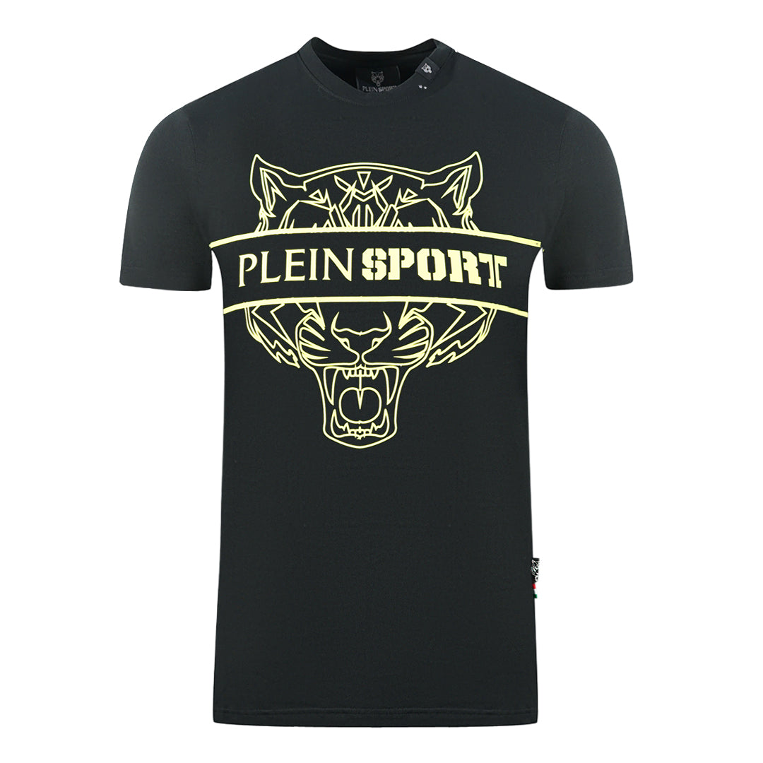 Plein Sport Tigerhead Bold Logo Black T-Shirt