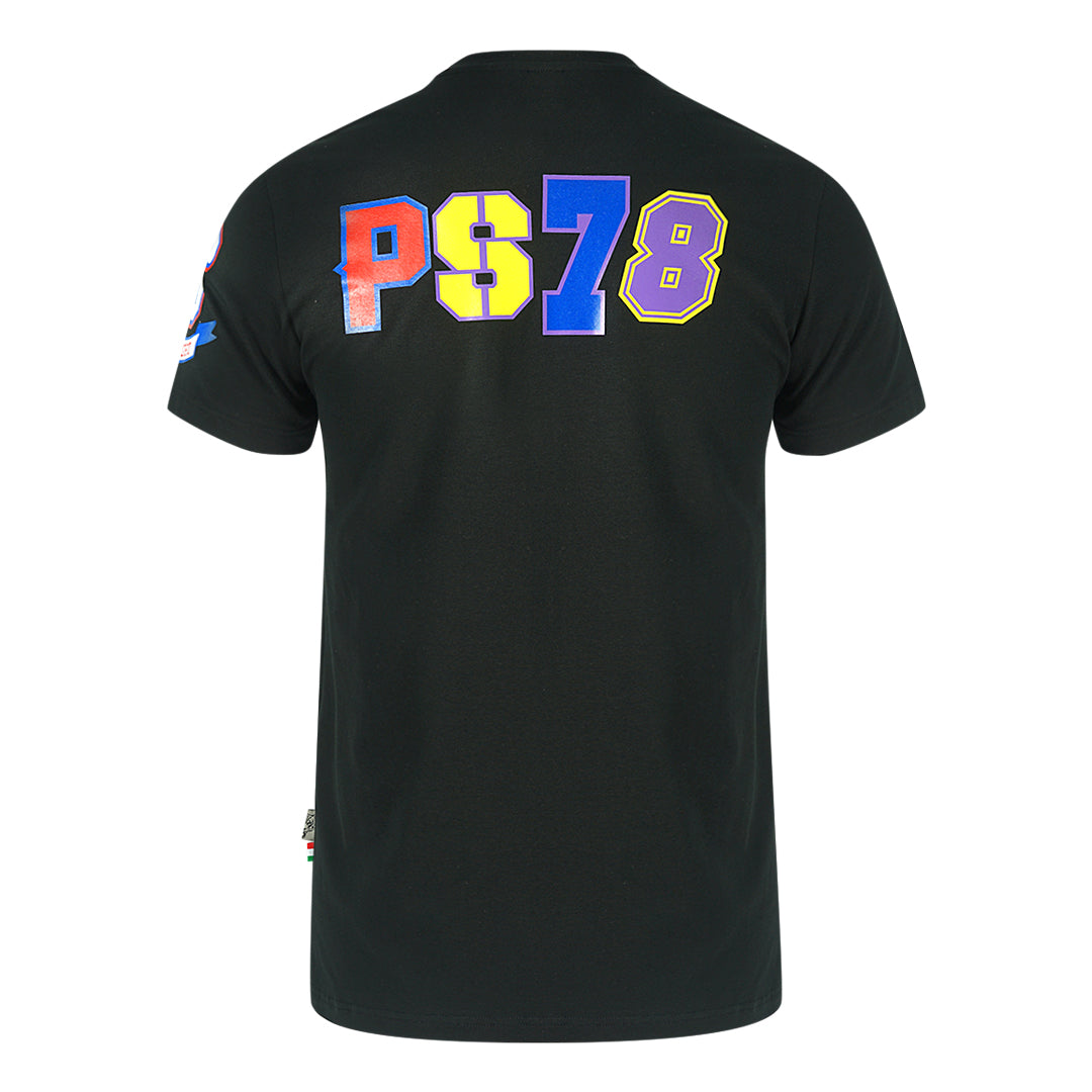 Plein Sport Mutli Logo Black T-Shirt - Nova Clothing