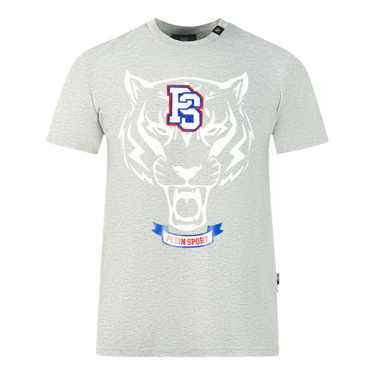 Plein Sport PS Tiger Logo Grey T-Shirt