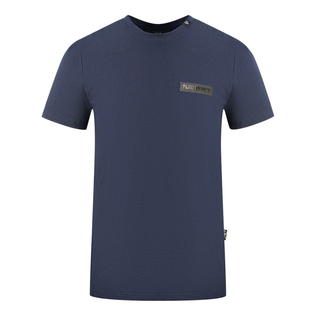 Plein Sport Patch Logo Navy Blue T-Shirt