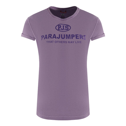 Parajumpers Toml Tee Brand Logo Amethyst T-Shirt