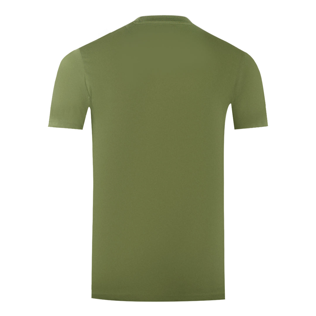 Aquascutum London Aldis Brand Logo Army Green T-Shirt