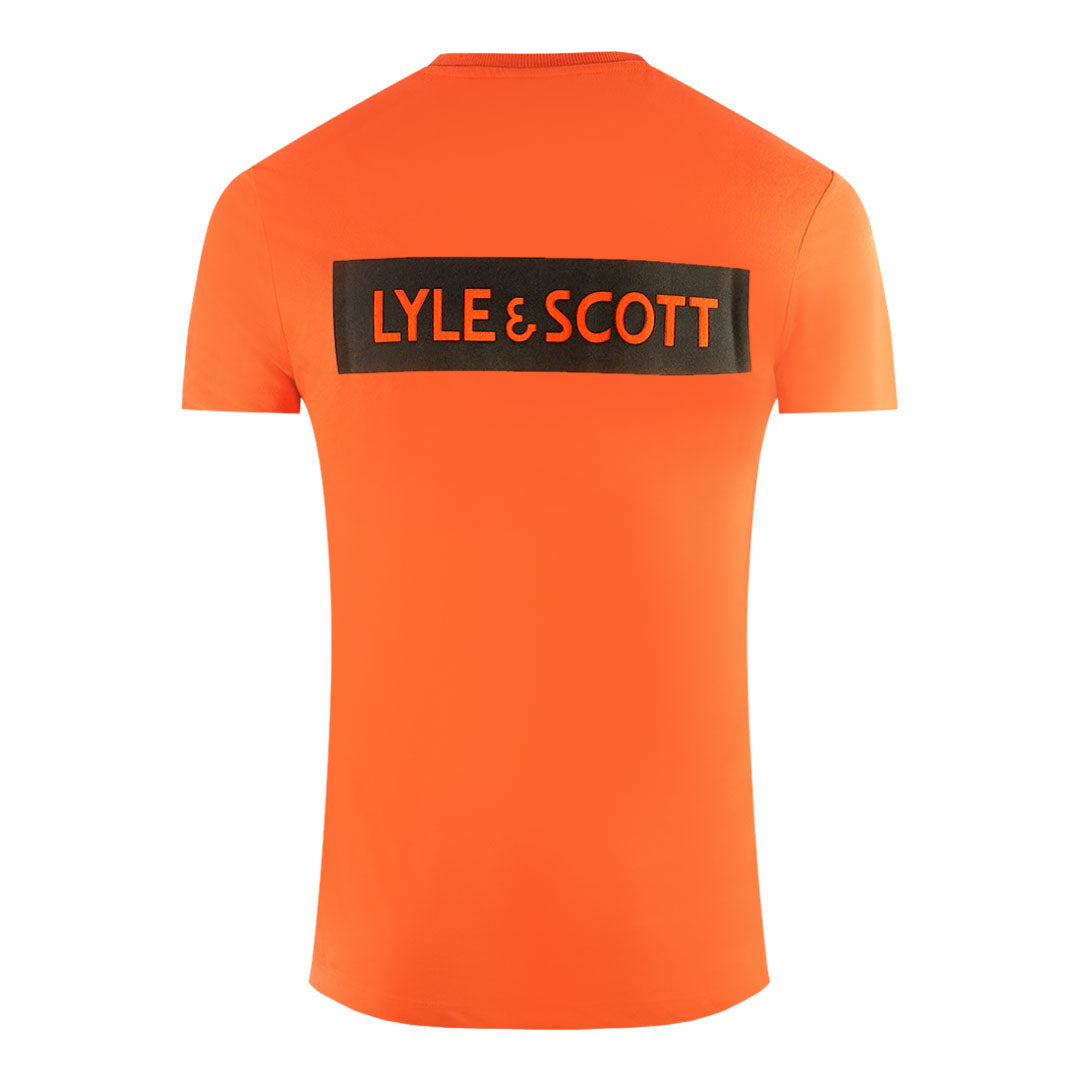 Lyle & Scott Back Print Orange T-Shirt