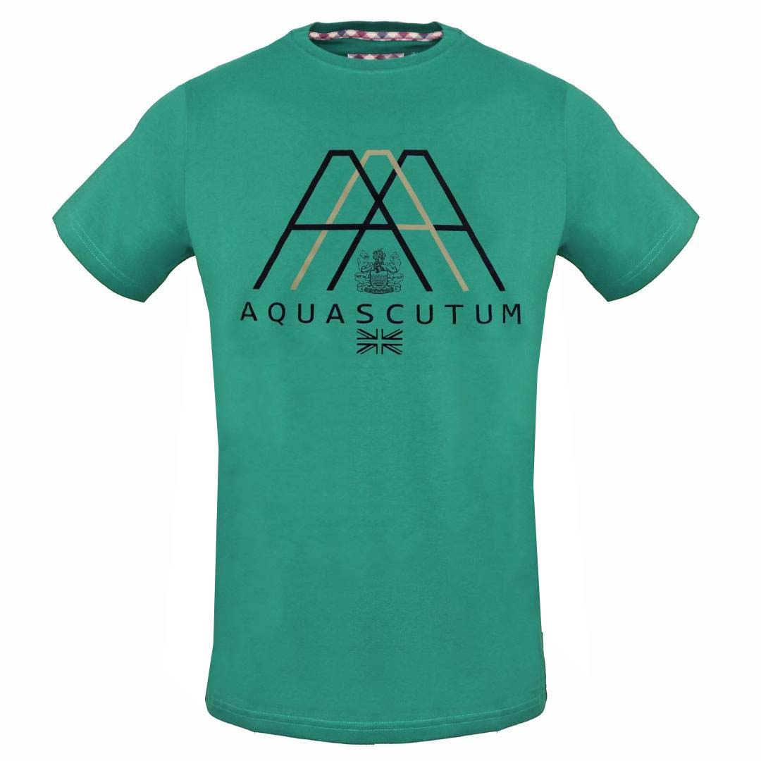 Aquascutum Triple A Logo Green T-Shirt