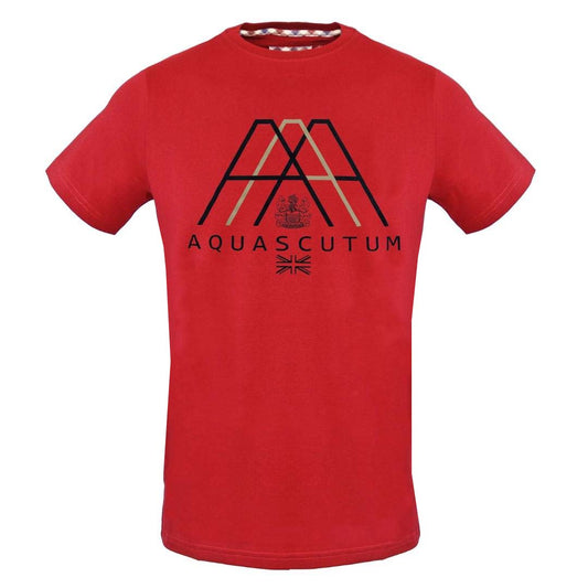 Aquascutum Triple A Logo Red T-Shirt