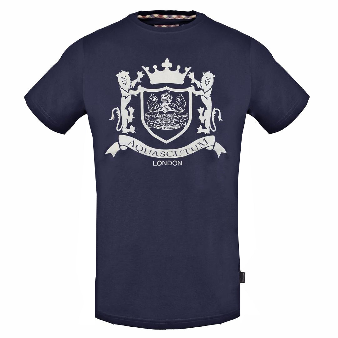 Aquascutum Royal Logo Navy Blue T-Shirt