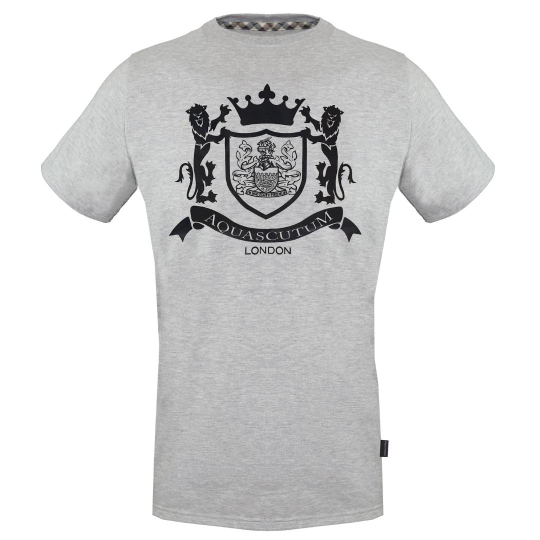 Aquascutum Royal Logo Grey T-Shirt