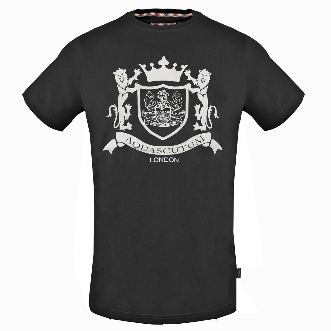 Aquascutum Royal Logo Black T-Shirt