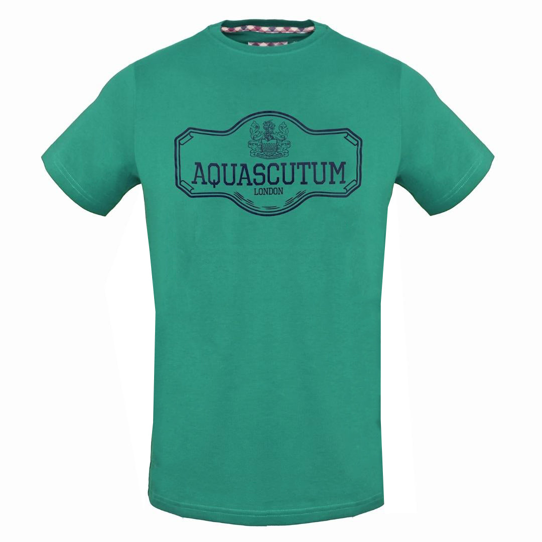 Aquascutum Sign Post Logo Green T-Shirt
