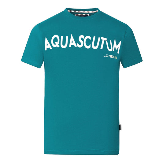 Aquascutum Distorted Logo Green T-Shirt