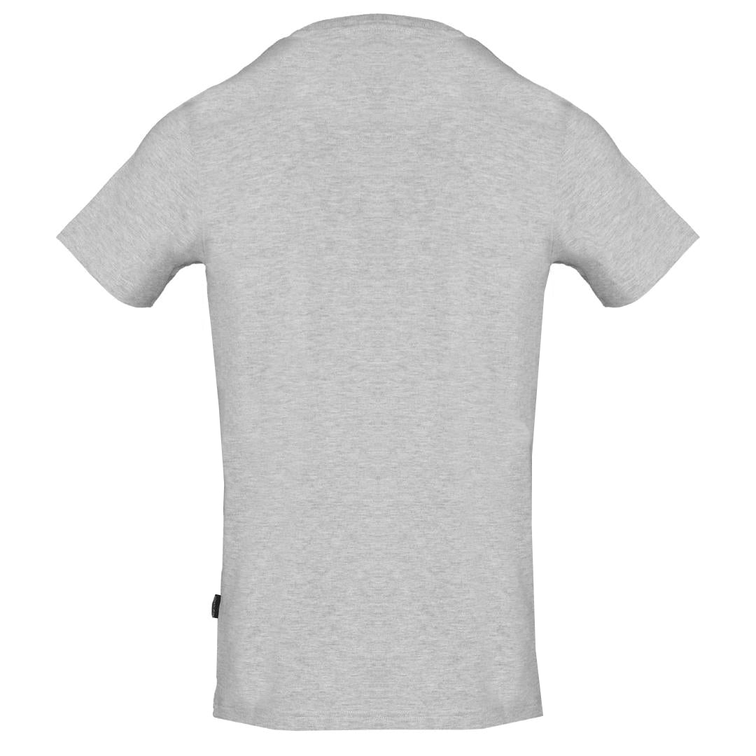 Aquascutum Check Aldis Crest Grey T-Shirt