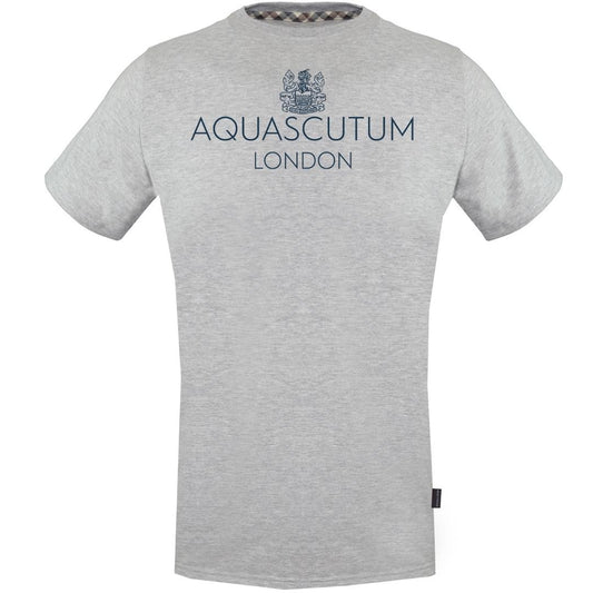 Aquascutum Bold London Logo Grey T-Shirt
