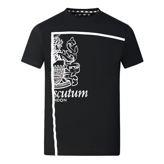 Aquascutum Framed Logo Black T-Shirt