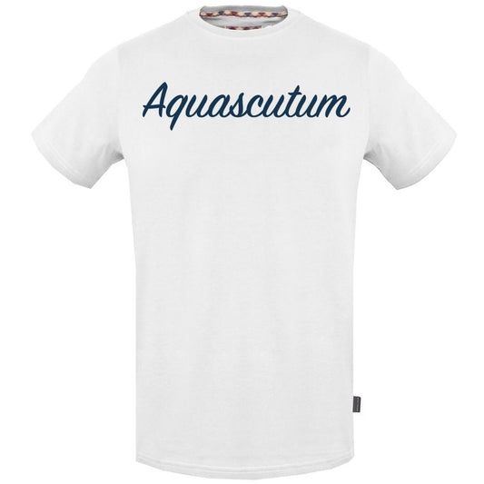 Aquascutum Signature Logo White T-Shirt