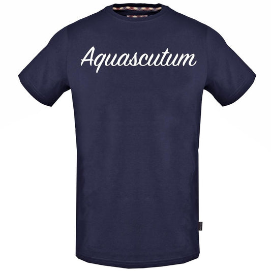 Aquascutum Signature Logo Navy T-Shirt
