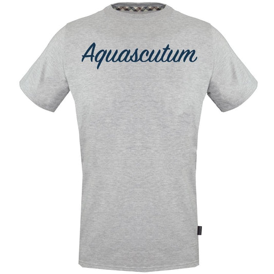 Aquascutum Signature Logo Grey T-Shirt