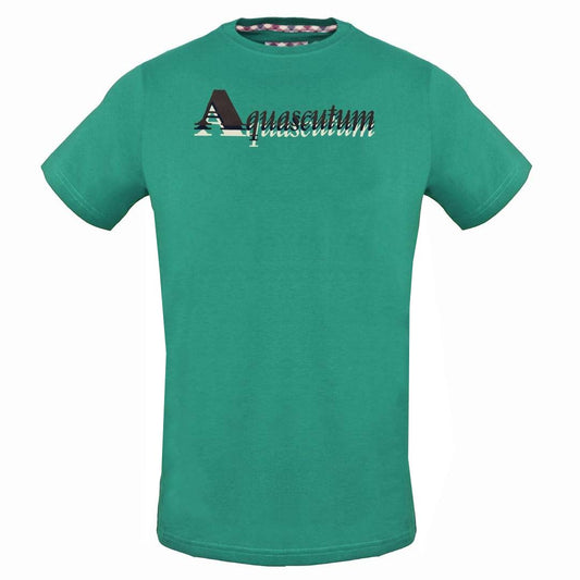 Aquascutum Layered Logo Green T-Shirt