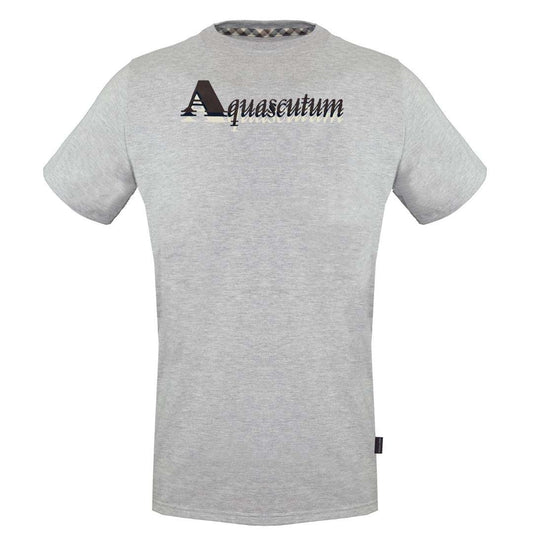 Aquascutum Layered Logo Grey T-Shirt