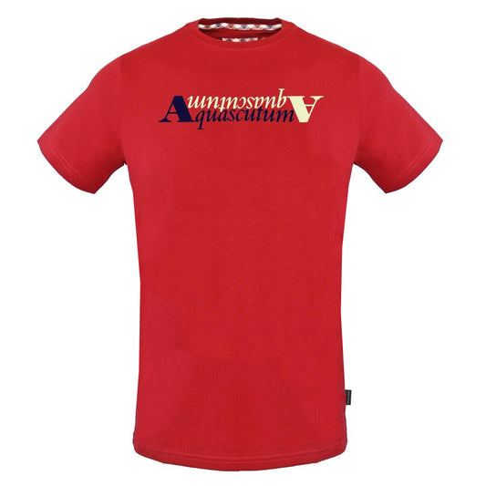 Aquascutum Reflection Logo Red T-Shirt - Nova Clothing