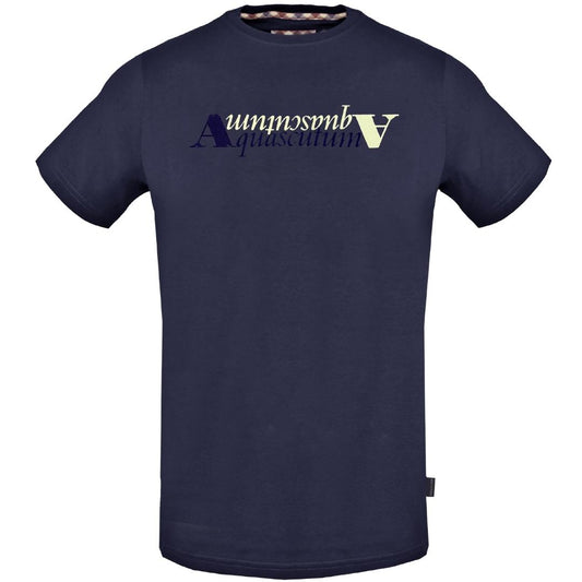 Aquascutum Reflection Logo Navy Blue T-Shirt