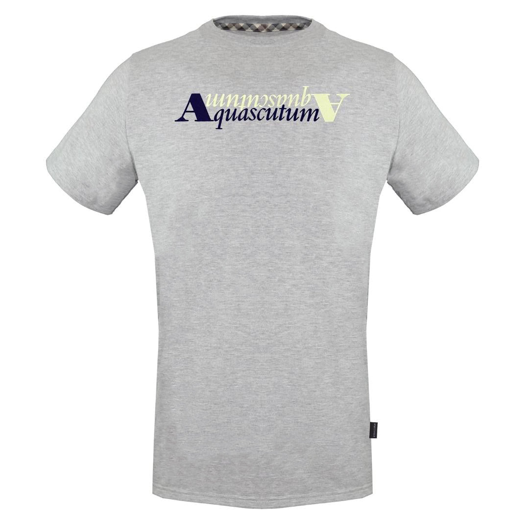 Aquascutum Reflection Logo Grey T-Shirt